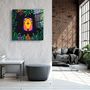 Autres décorations murales - Animal Republic-ToucanDesigners Collection Décoration murale en verre 80CMX80CM - ARTDESIGNA