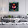Autres décorations murales - Art mural en verre de la collection Orangutan Designer d'Animal Republic 80CMX80CM - ARTDESIGNA