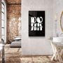 Autres décorations murales - Art mural en verre de la collection Do Epic X Black Designer 110CMx70CM - ARTDESIGNA