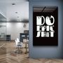 Autres décorations murales - Art mural en verre de la collection Do Epic X Black Designer 110CMx70CM - ARTDESIGNA