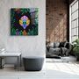 Other wall decoration - Animal Republic-BaboonDesigners Collection Glass Wall Art 80CMX80CM - ARTDESIGNA
