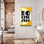 Other wall decoration - Do Epic X YellowDesigners Collection Glass Wall Art 110CMx70CM - ARTDESIGNA