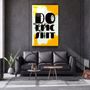 Other wall decoration - Do Epic X YellowDesigners Collection Glass Wall Art 110CMx70CM - ARTDESIGNA