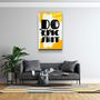 Other wall decoration - Do Epic X YellowDesigners Collection Glass Wall Art 110CMx70CM - ARTDESIGNA