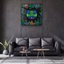 Autres décorations murales - Animal Republic Collection de créateurs de grenouilles en verre 80CMX80CM - ARTDESIGNA