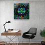 Autres décorations murales - Animal Republic Collection de créateurs de grenouilles en verre 80CMX80CM - ARTDESIGNA