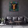 Autres décorations murales - Animal Republic-Kangaroo Designer's Collection Décoration murale en verre 80CMX80CM - ARTDESIGNA
