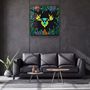 Other wall decoration - Animal Republic-DeerDesigners Collection Glass Wall Art 80CMX80CM - ARTDESIGNA