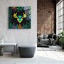 Other wall decoration - Animal Republic-DeerDesigners Collection Glass Wall Art 80CMX80CM - ARTDESIGNA