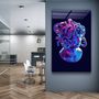 Autres décorations murales - Art mural en verre de la collection Medusa Designer 110CMx70CM - ARTDESIGNA