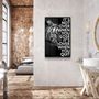 Autres décorations murales - Ce n'est pas fini, collection de designers, art mural en verre 110CMx70CM - ARTDESIGNA