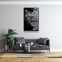 Autres décorations murales - Ce n'est pas fini, collection de designers, art mural en verre 110CMx70CM - ARTDESIGNA