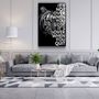 Autres décorations murales - Ce n'est pas fini, collection de designers, art mural en verre 110CMx70CM - ARTDESIGNA