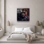 Autres décorations murales - Art mural en verre de la collection Tiger Monkey Designer 80CMX80CM - ARTDESIGNA