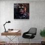 Autres décorations murales - Art mural en verre de la collection Tiger Monkey Designer 80CMX80CM - ARTDESIGNA