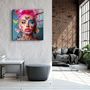 Autres décorations murales - Art mural en verre de la collection de designers élégants 80CMX80CM - ARTDESIGNA