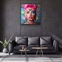 Autres décorations murales - Art mural en verre de la collection de designers élégants 80CMX80CM - ARTDESIGNA