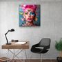 Autres décorations murales - Art mural en verre de la collection de designers élégants 80CMX80CM - ARTDESIGNA