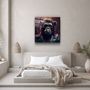 Other wall decoration - Bear Monkey Designers Collection Glass Wall Art 80CMX80CM - ARTDESIGNA