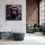 Other wall decoration - Bear Monkey Designers Collection Glass Wall Art 80CMX80CM - ARTDESIGNA