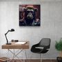 Other wall decoration - Bear Monkey Designers Collection Glass Wall Art 80CMX80CM - ARTDESIGNA