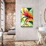Autres décorations murales - Art mural en verre de la collection Flowers of Secret Garden Designers 110CMx70CM - ARTDESIGNA