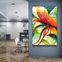 Autres décorations murales - Art mural en verre de la collection Flowers of Secret Garden Designers 110CMx70CM - ARTDESIGNA