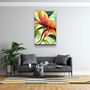 Autres décorations murales - Art mural en verre de la collection Flowers of Secret Garden Designers 110CMx70CM - ARTDESIGNA