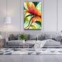 Autres décorations murales - Art mural en verre de la collection Flowers of Secret Garden Designers 110CMx70CM - ARTDESIGNA