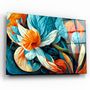 Autres décorations murales - Art mural en verre de la collection Flowers of Secret Garden Designers 110CMx70CM - ARTDESIGNA