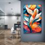 Other wall decoration - Flowers of Secret Garden 2Designers Collection Glass Wall Art  110CMx70CM - ARTDESIGNA