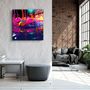 Autres décorations murales - Paint Drops V2 Designers Collection Décoration murale en verre 80CMX80CM - ARTDESIGNA
