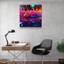 Autres décorations murales - Paint Drops V2 Designers Collection Décoration murale en verre 80CMX80CM - ARTDESIGNA