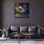 Autres décorations murales - Peintre Octo Designers Collection Décoration murale en verre 80CMX80CM - ARTDESIGNA