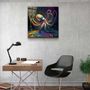 Autres décorations murales - Peintre Octo Designers Collection Décoration murale en verre 80CMX80CM - ARTDESIGNA