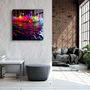Autres décorations murales - Paint Drops V3 Designers Collection Décoration murale en verre 80CMX80CM - ARTDESIGNA