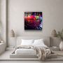 Autres décorations murales - Paint Drops V3 Designers Collection Décoration murale en verre 80CMX80CM - ARTDESIGNA