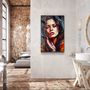 Other wall decoration - Beauty Oil Painting V2Designers Collection Glass Wall Art 110CMx70CM - ARTDESIGNA