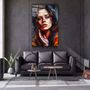 Other wall decoration - Beauty Oil Painting V2Designers Collection Glass Wall Art 110CMx70CM - ARTDESIGNA