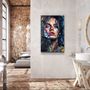 Other wall decoration - Beauty Oil Painting V3Designers Collection Glass Wall Art  110CMx70CM - ARTDESIGNA