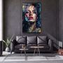 Other wall decoration - Beauty Oil Painting V3Designers Collection Glass Wall Art  110CMx70CM - ARTDESIGNA