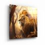 Autres décorations murales - Fire Lord V2 Designers Collection Décoration murale en verre 80CMX80CM - ARTDESIGNA