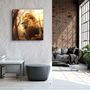 Autres décorations murales - Fire Lord V2 Designers Collection Décoration murale en verre 80CMX80CM - ARTDESIGNA