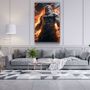 Autres décorations murales - Art mural en verre de la collection du designer Zeus' Fire 110CMx70CM - ARTDESIGNA
