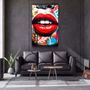 Other wall decoration - LippsDesigners Collection Glass Wall Art 110CMx70CM - ARTDESIGNA