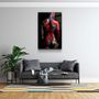 Autres décorations murales - Art mural en verre de la collection du designer Body 3 tatoué 110CMx70CM - ARTDESIGNA