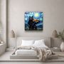 Other wall decoration - Van Gogh's Cat Designers Collection Glass Wall Art 80CMX80CM - ARTDESIGNA
