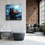 Other wall decoration - Van Gogh's Cat Designers Collection Glass Wall Art 80CMX80CM - ARTDESIGNA