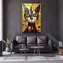 Autres décorations murales - Art mural en verre de la collection de designers de chats égyptiens 110CMx70CM - ARTDESIGNA