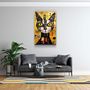 Autres décorations murales - Art mural en verre de la collection de designers de chats égyptiens 110CMx70CM - ARTDESIGNA